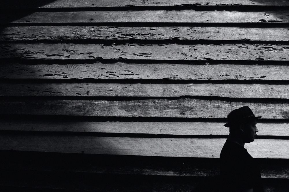 a person and a shadow