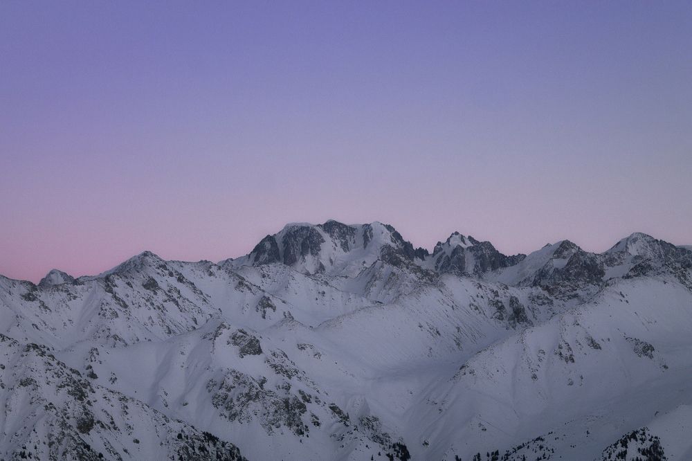 Almaty Mountains. Peak Talgar 5017m.