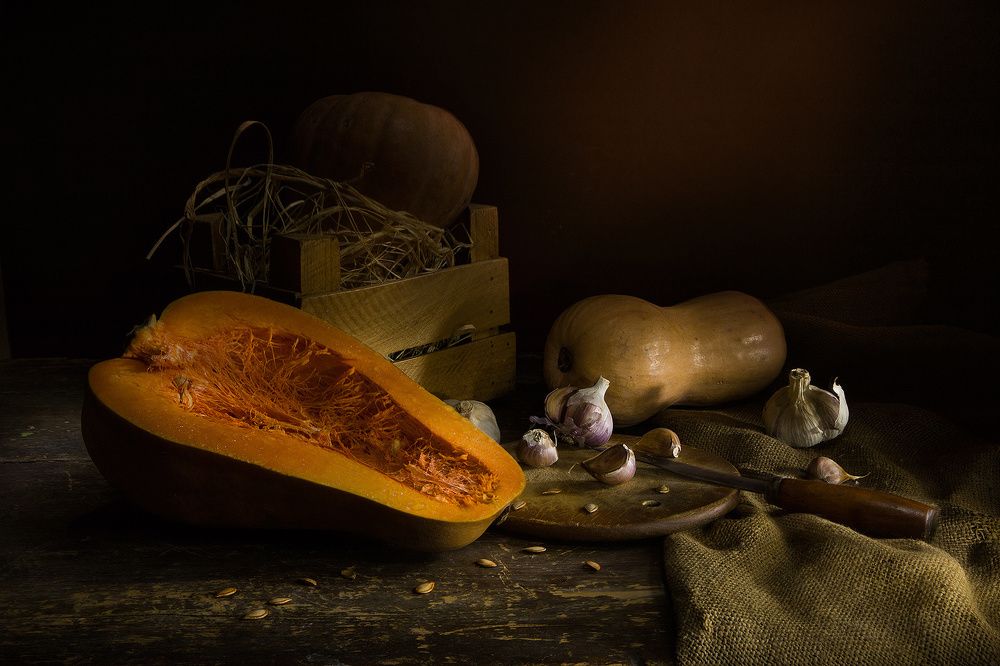 Натюрморт с тыквами
