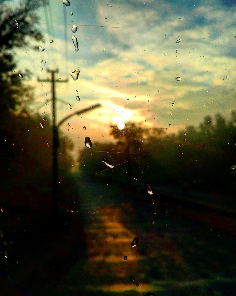 Drops on glass