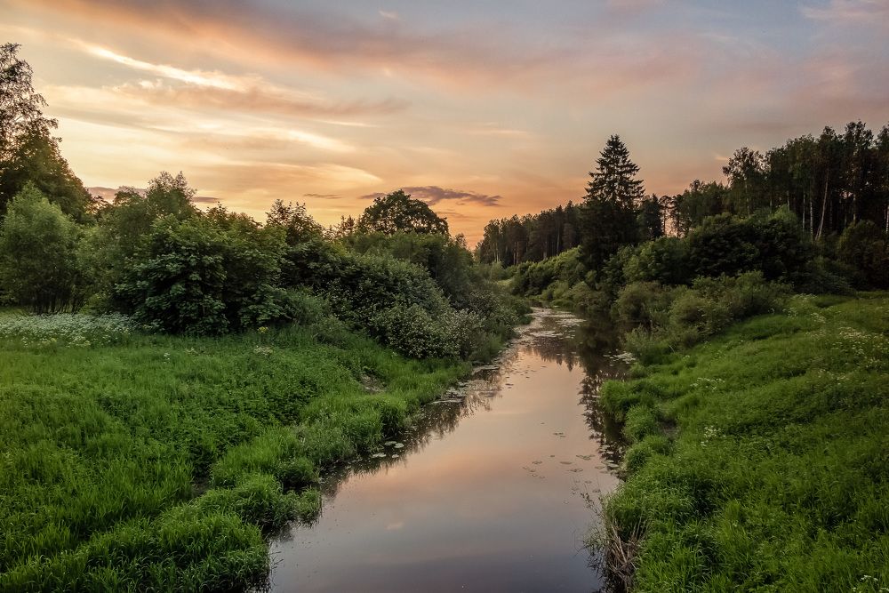 Вечер в Павловском парке.