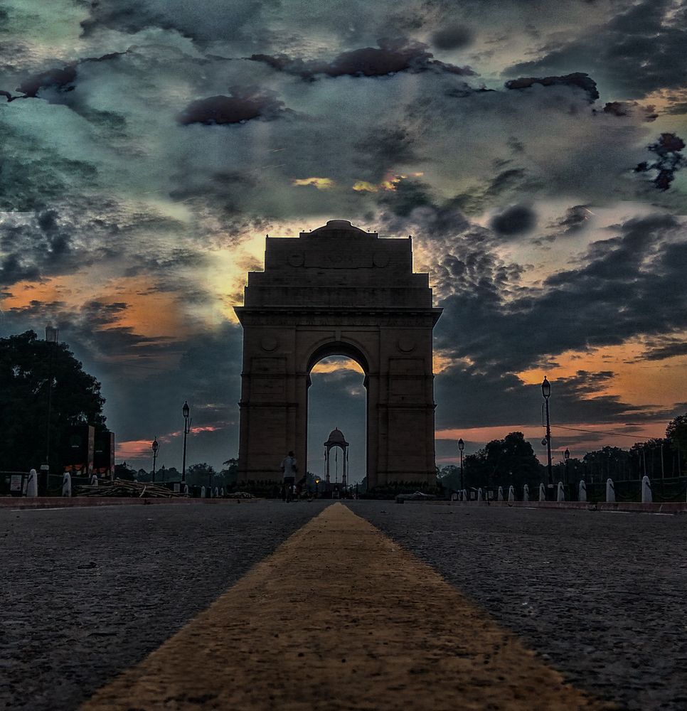 India Gate Antique view in a early Morning