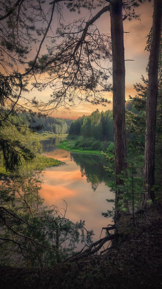 Вечер на озере