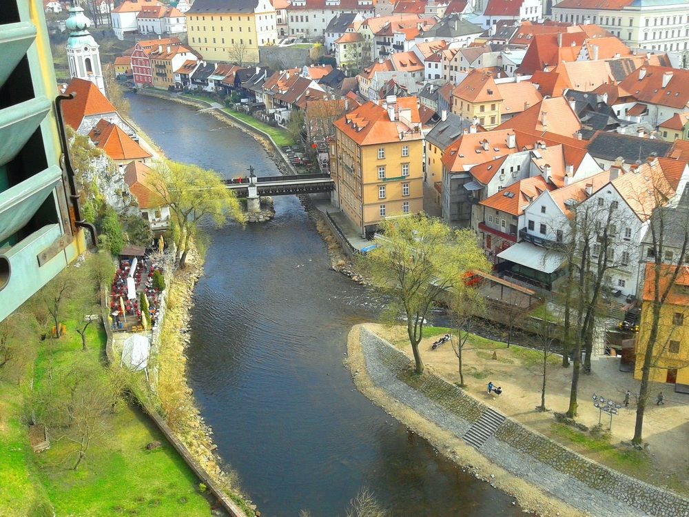 Krumlov tower view