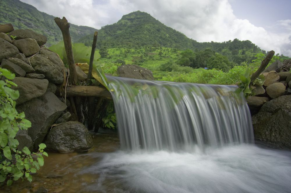 Crystal clear water flow