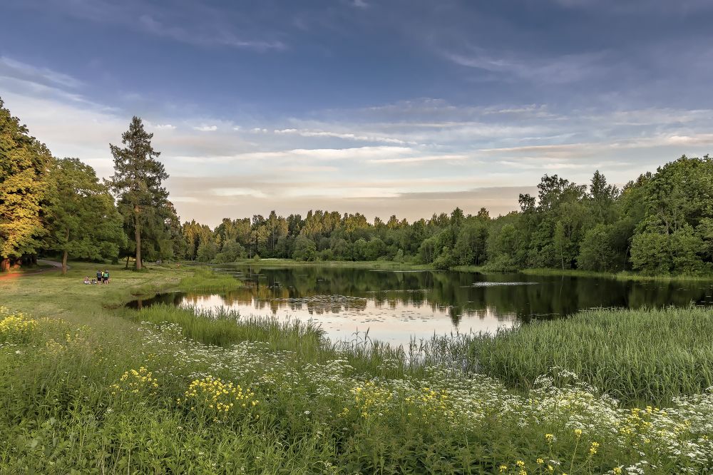 Вечер на озере