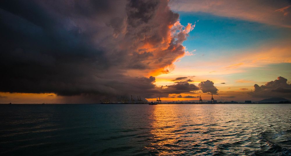 went storm coming at morning