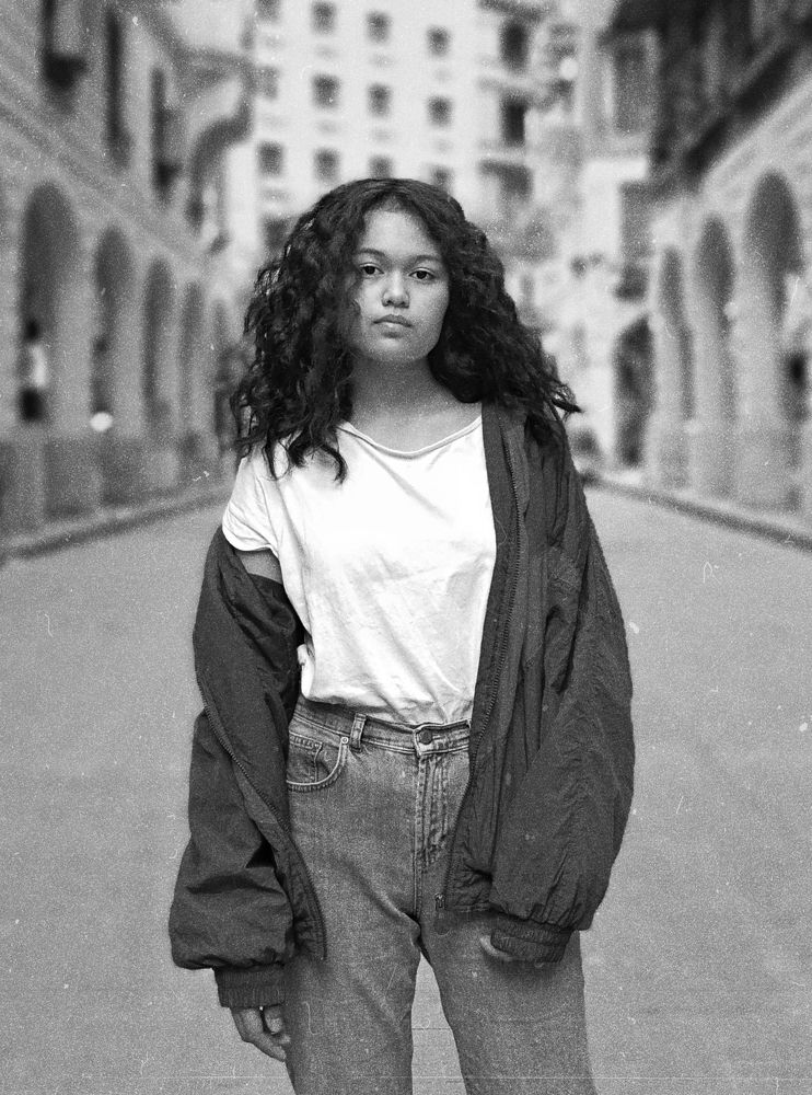 Black and white portrait