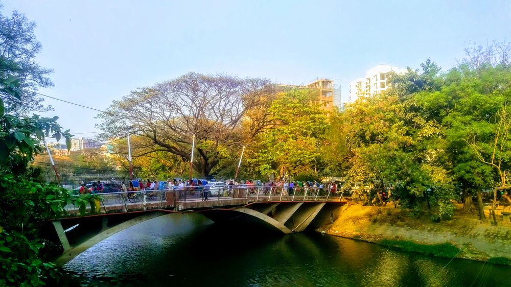 Inter city lake bridge