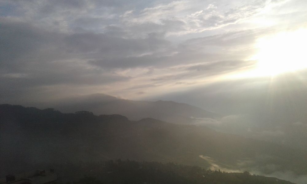 A very cool morning in contrast to harsh summer