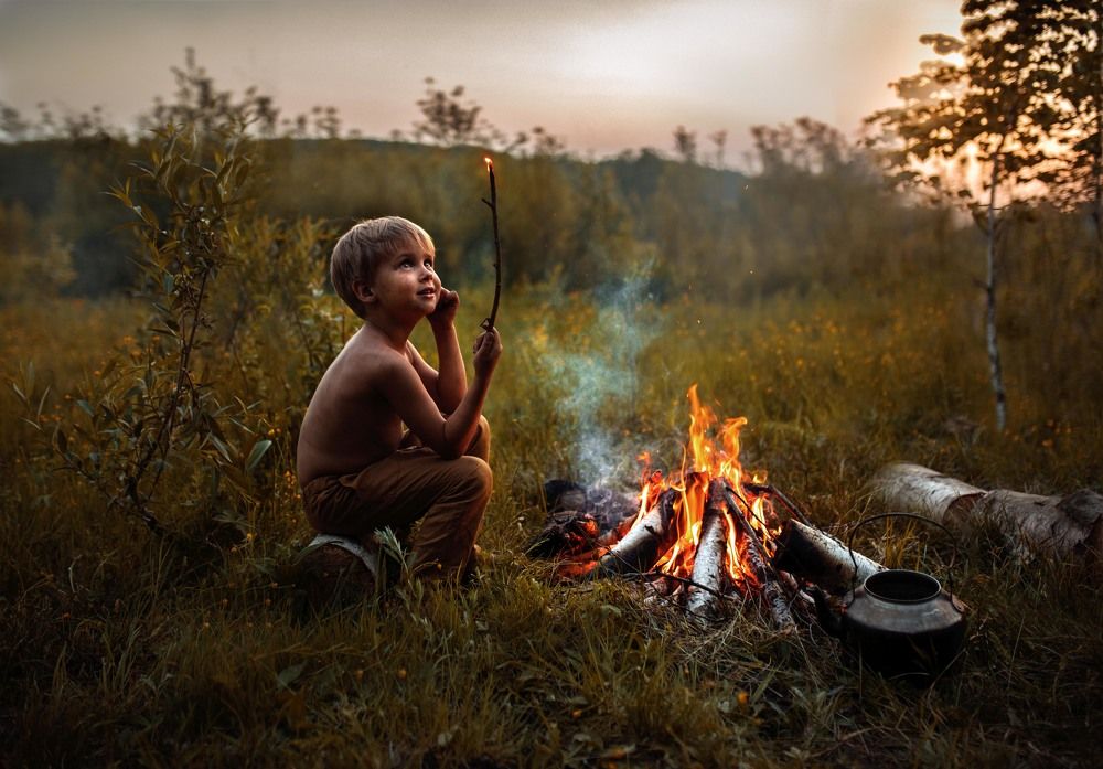 Возле костра