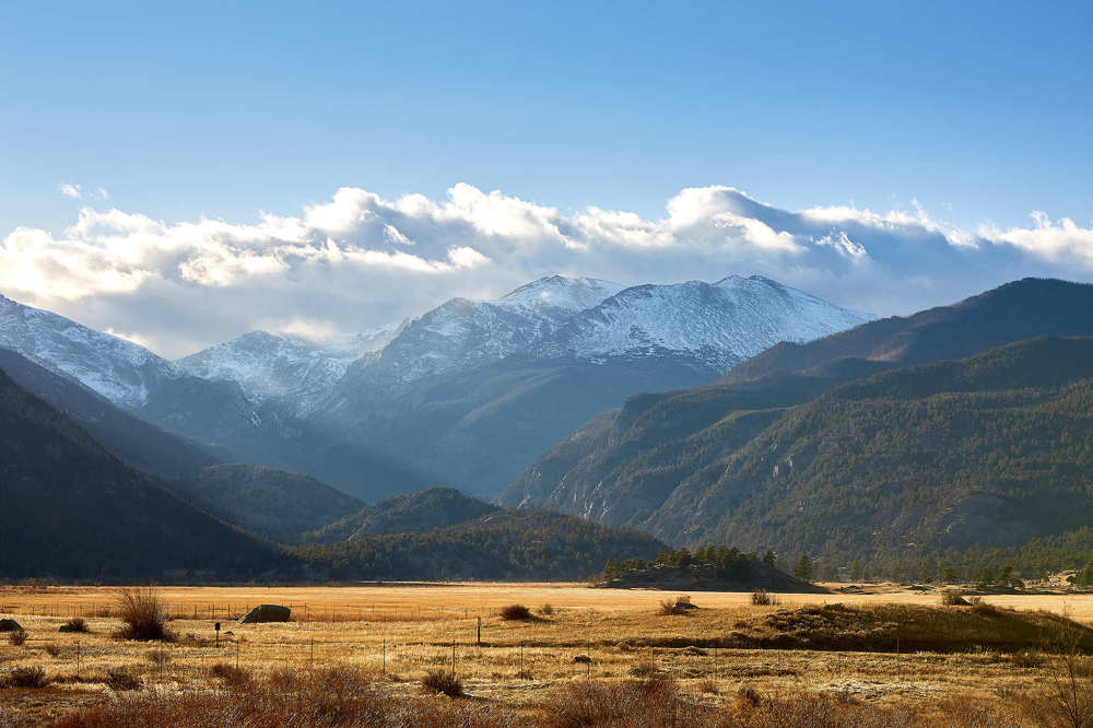 Sunset in Rocky Mountains