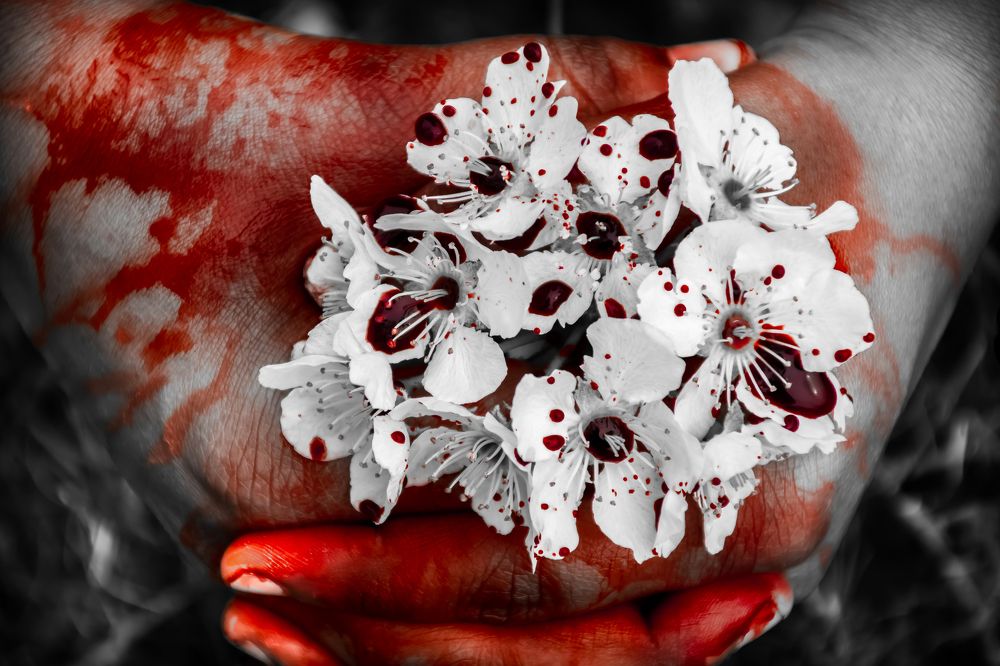 Bleeding flowers.