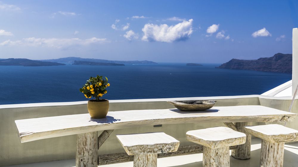 Лето на острове Санторини
