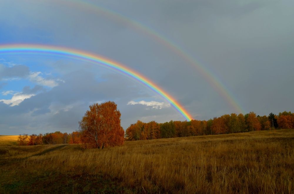 Двойная радуга в Башкирии