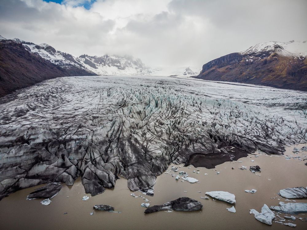Skaftafellsjokul glacier tongue