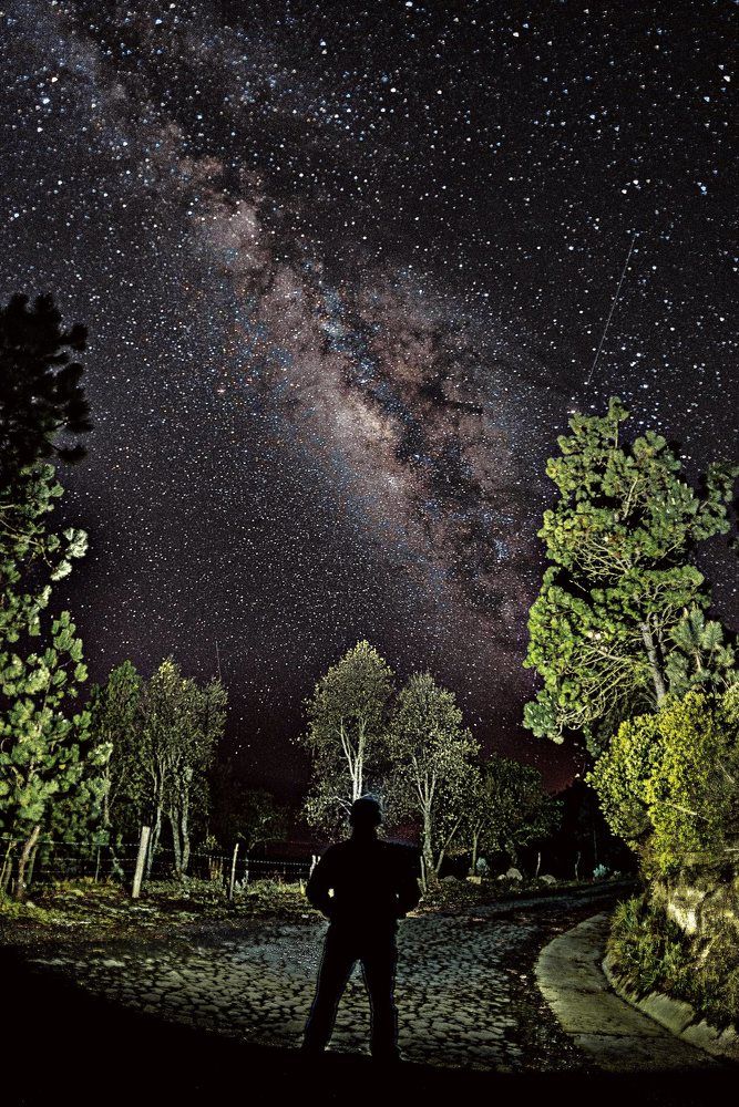 Autorretrato con la Vía Láctea