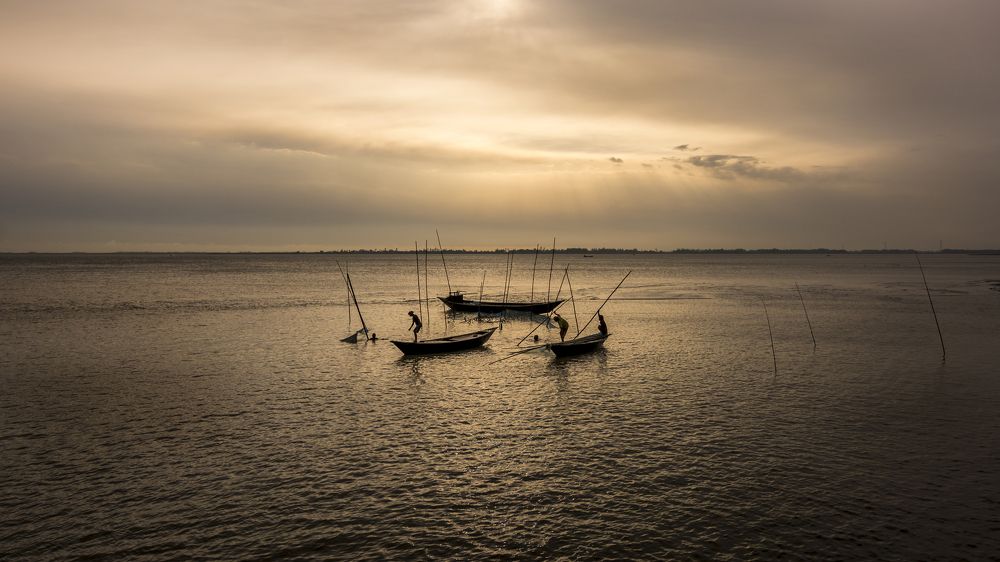 fishing in Padma river