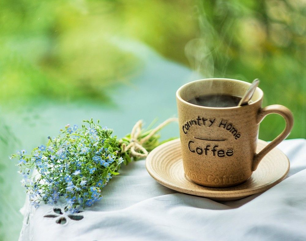 кофе с незабудками