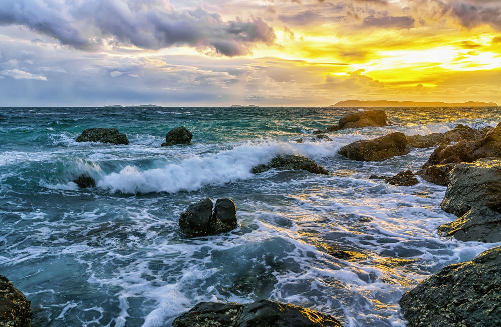 Вечерний остров.