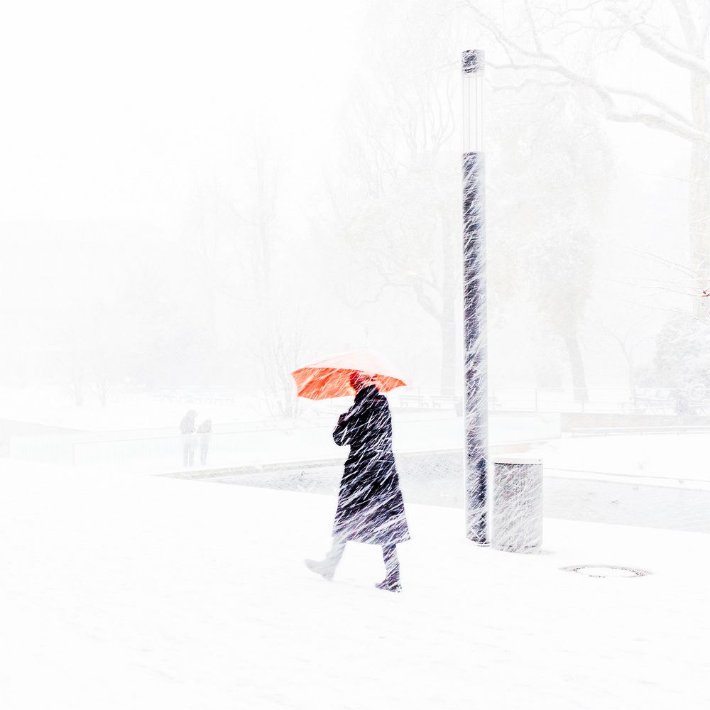 Красным по белому.