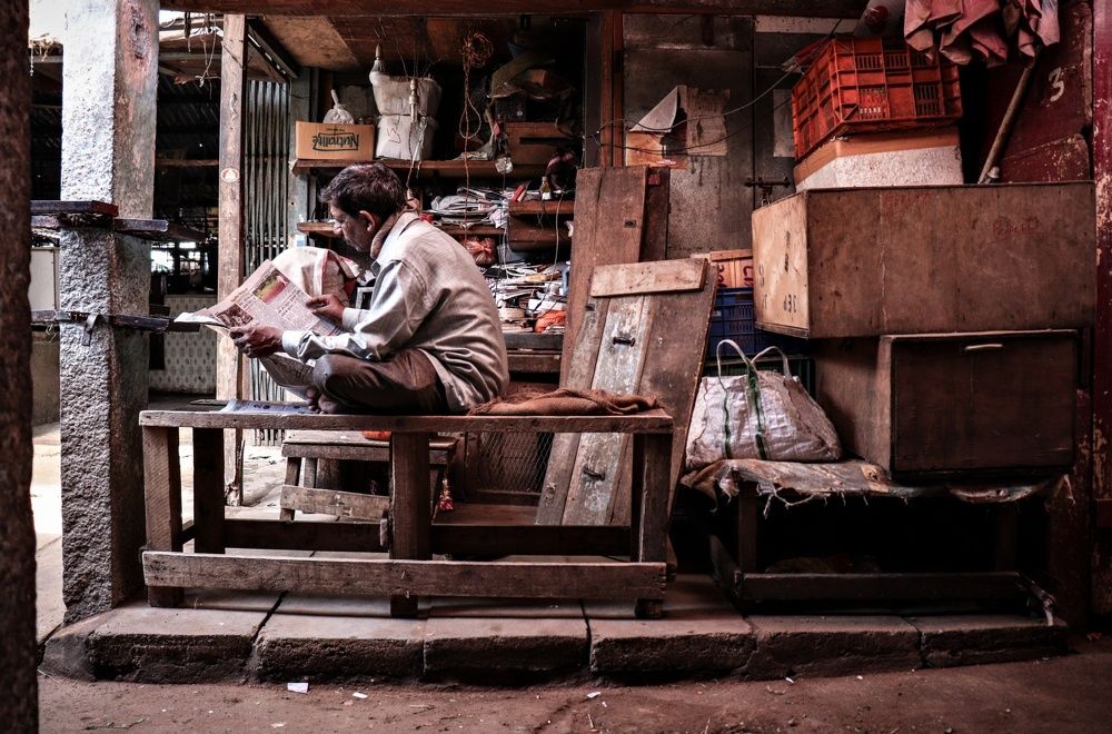 The window to the world can be covered by a newspaper.