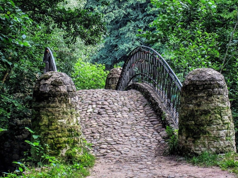 Парк, мост.