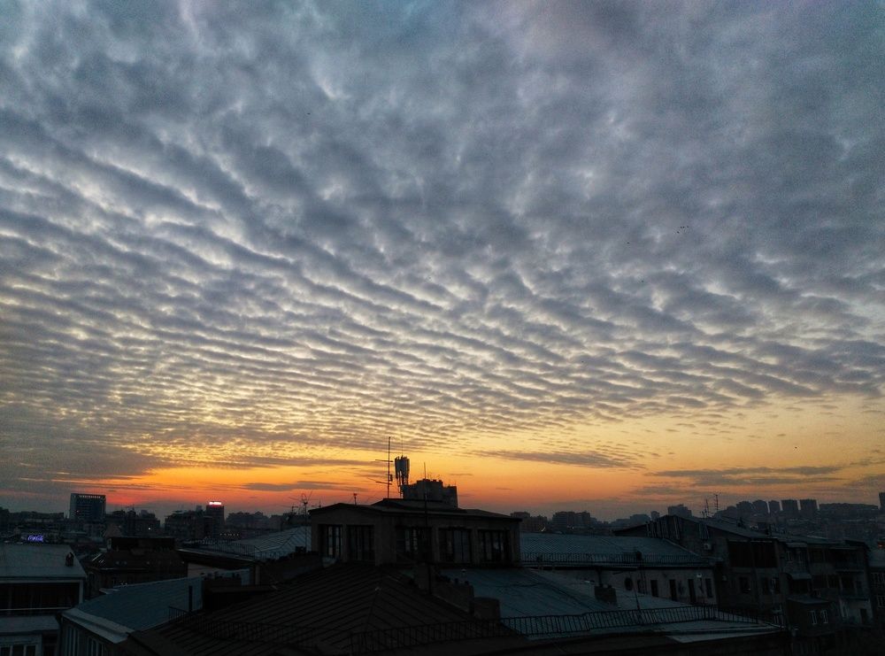 Sunset in Yerevan, Armenia
