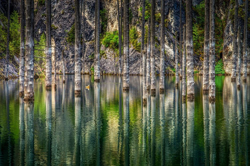 На озере Каинды