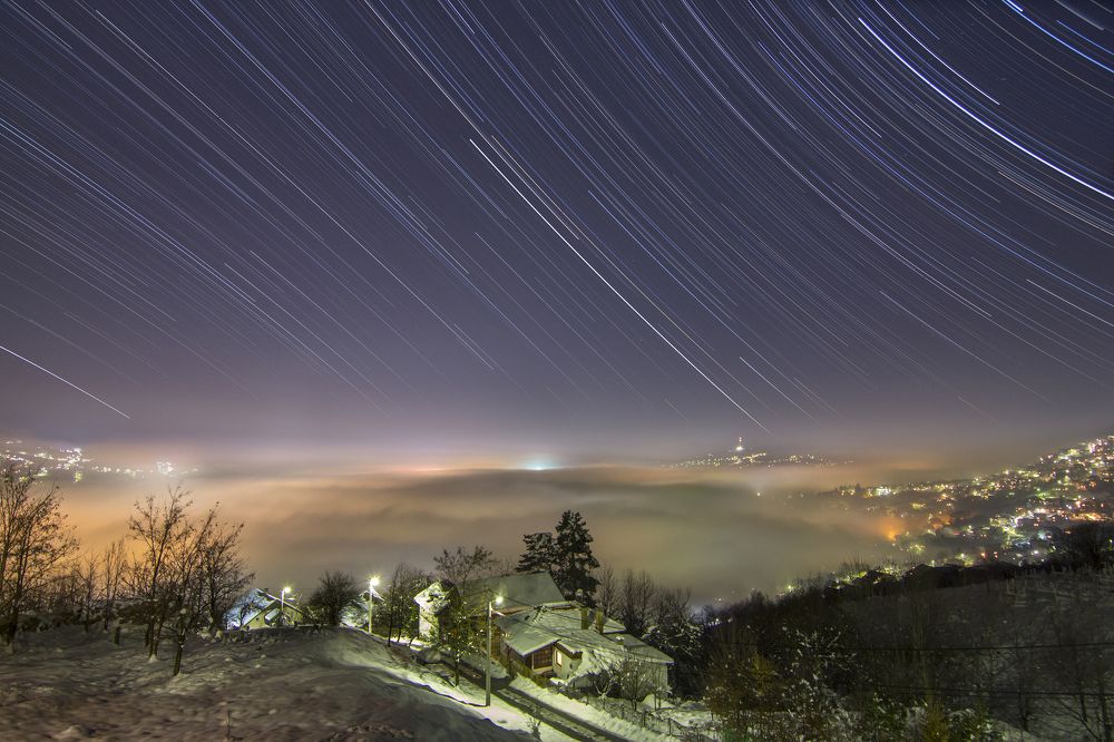 Startrails over Sarajevo