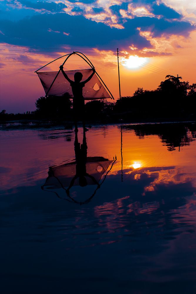 Nature and childhood ( sunset)