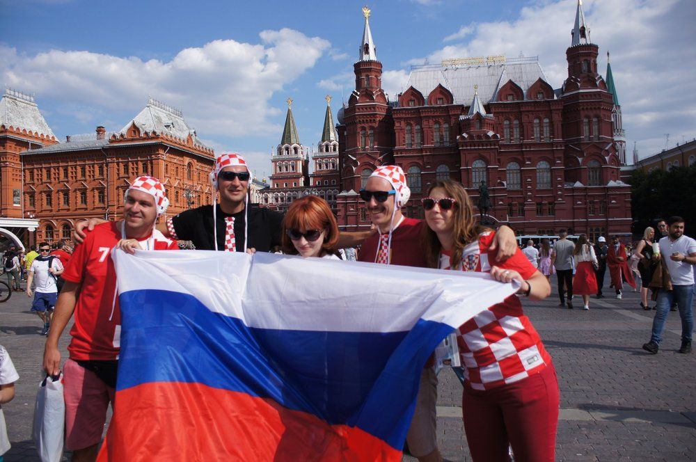 фаны из Хорватии и России