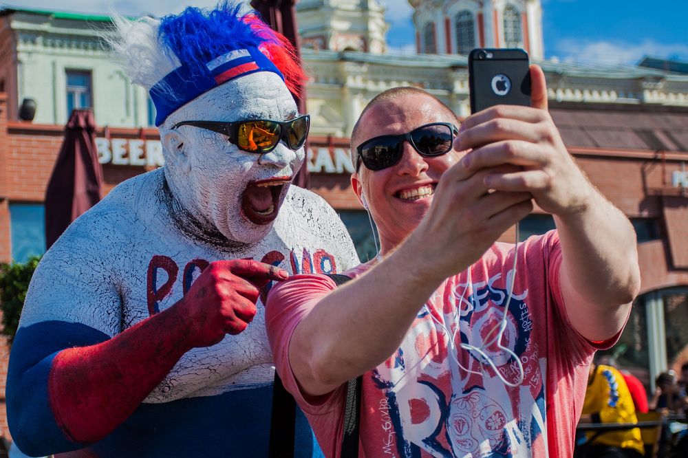 Знаменитый российский болельщик