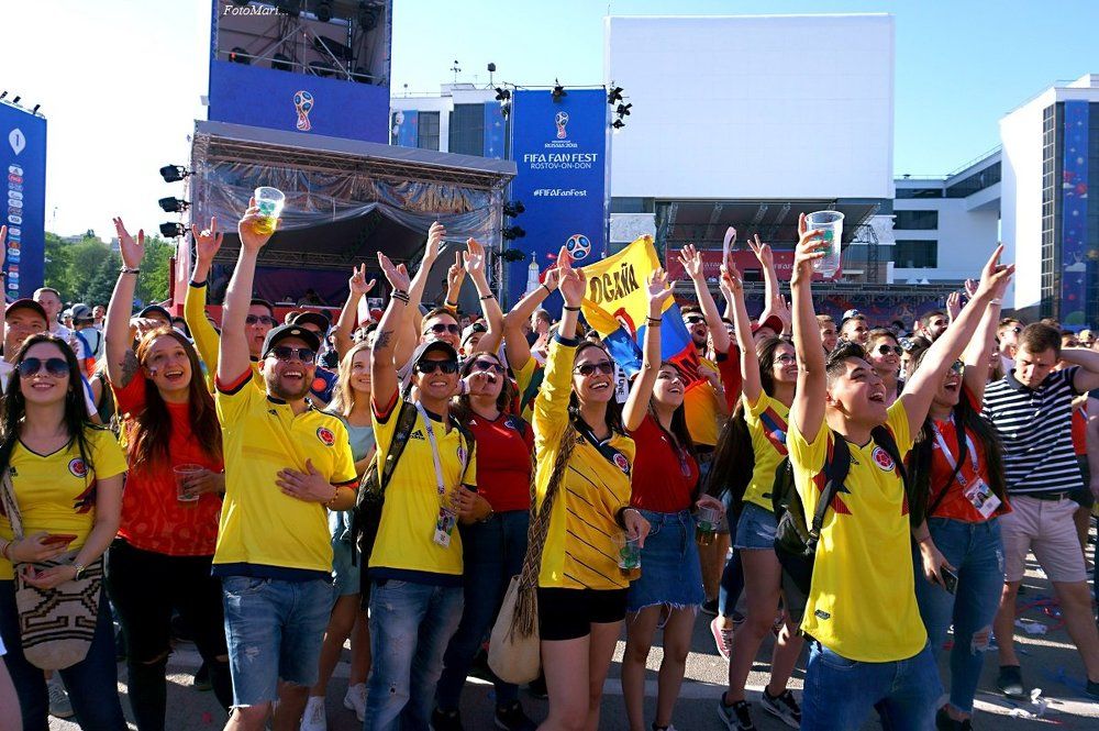 Бразильские болельщики.