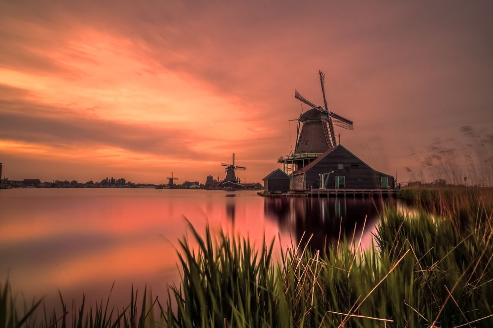 sunset near the mils