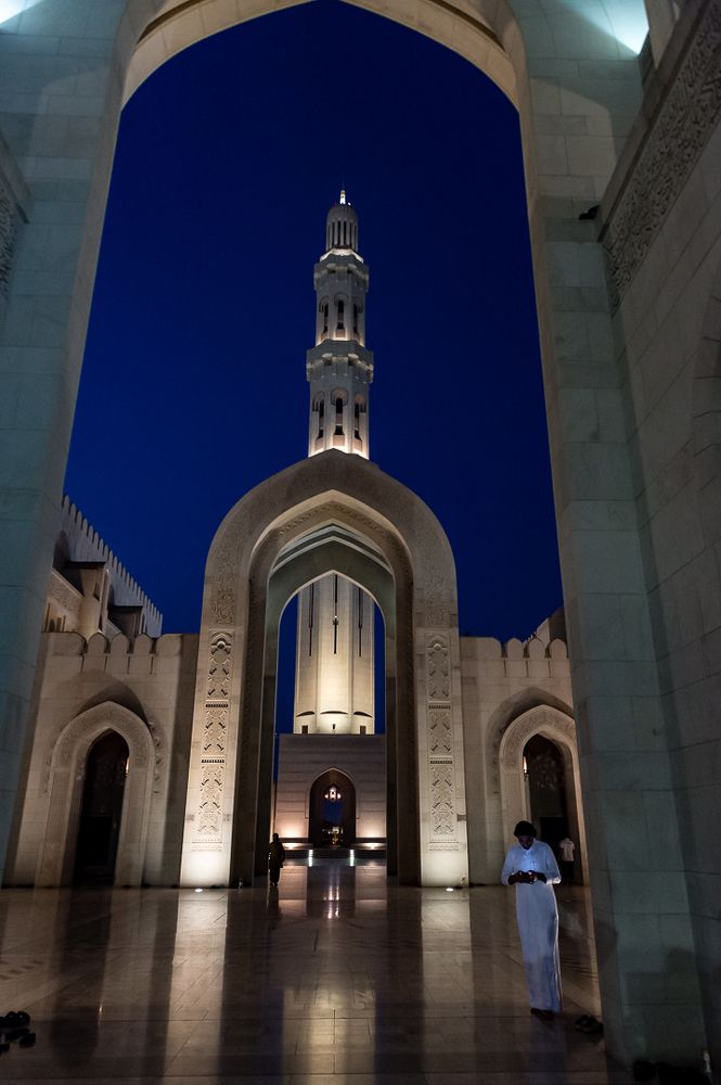 Grand Mosque at dusk