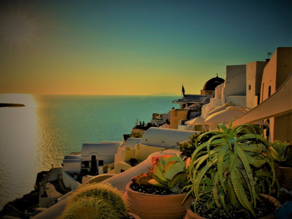 всем любимый остров Санторини.