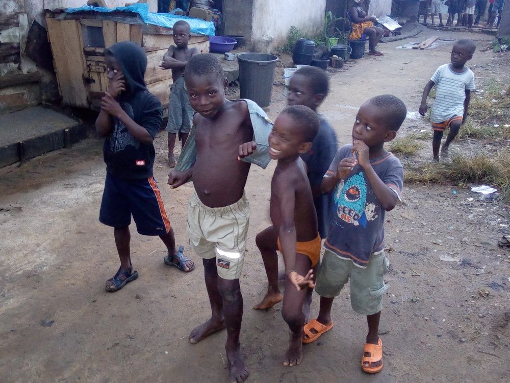 Starving children