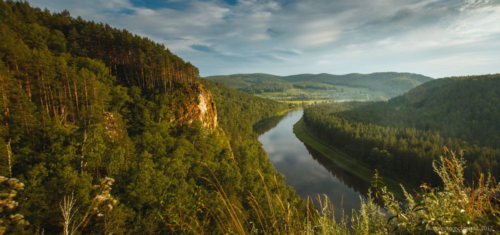 Лунная река Ай, Южный Урал, Россия