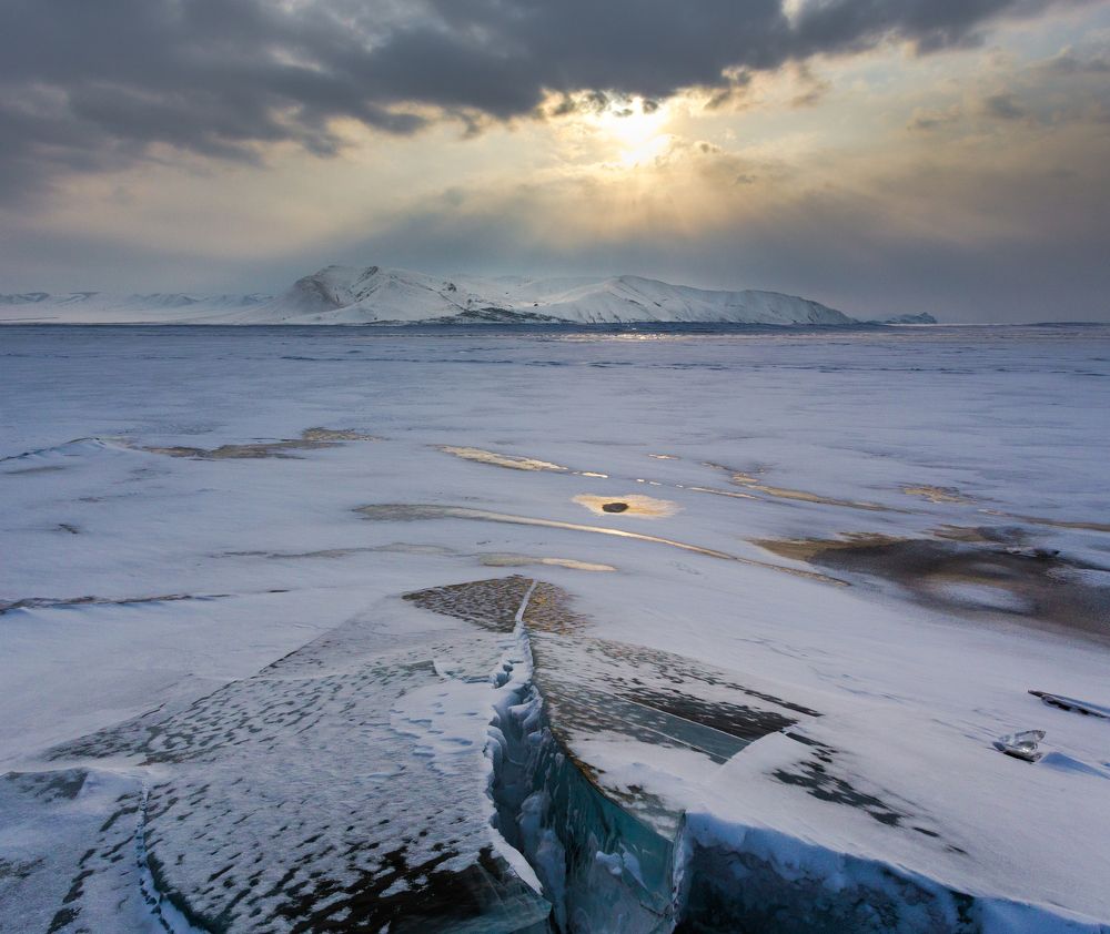 Замерзший Енисей