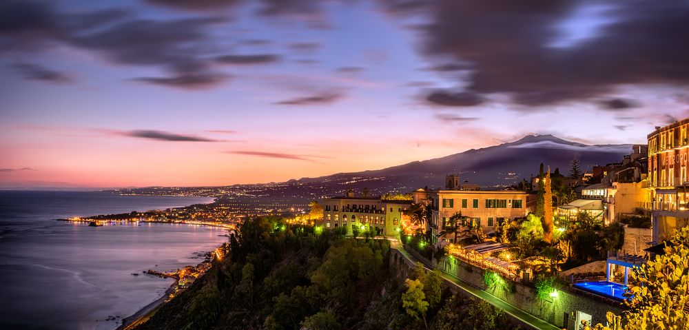 View of Etna from Taormina