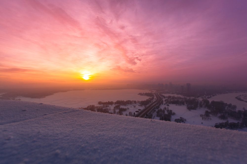 Морозный закат