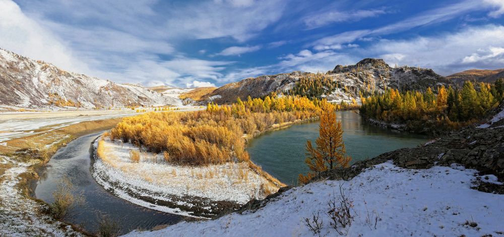 Первый снег в долине Чуи