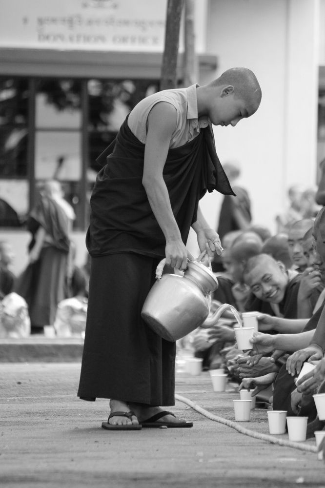 Monk offering