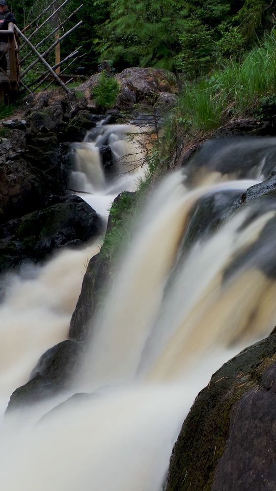 Водопад Ахвенкоски. Пос. Рускеала