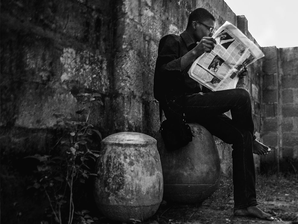 The Waiting (self-portrait)