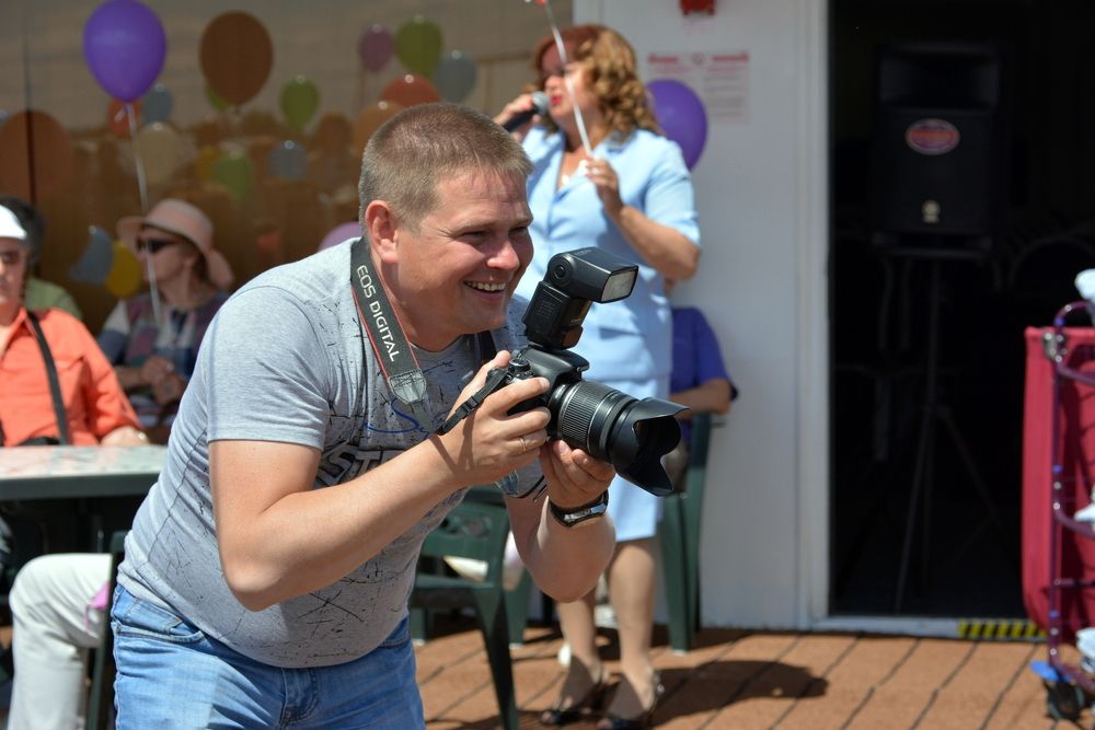 Фотограф за работой