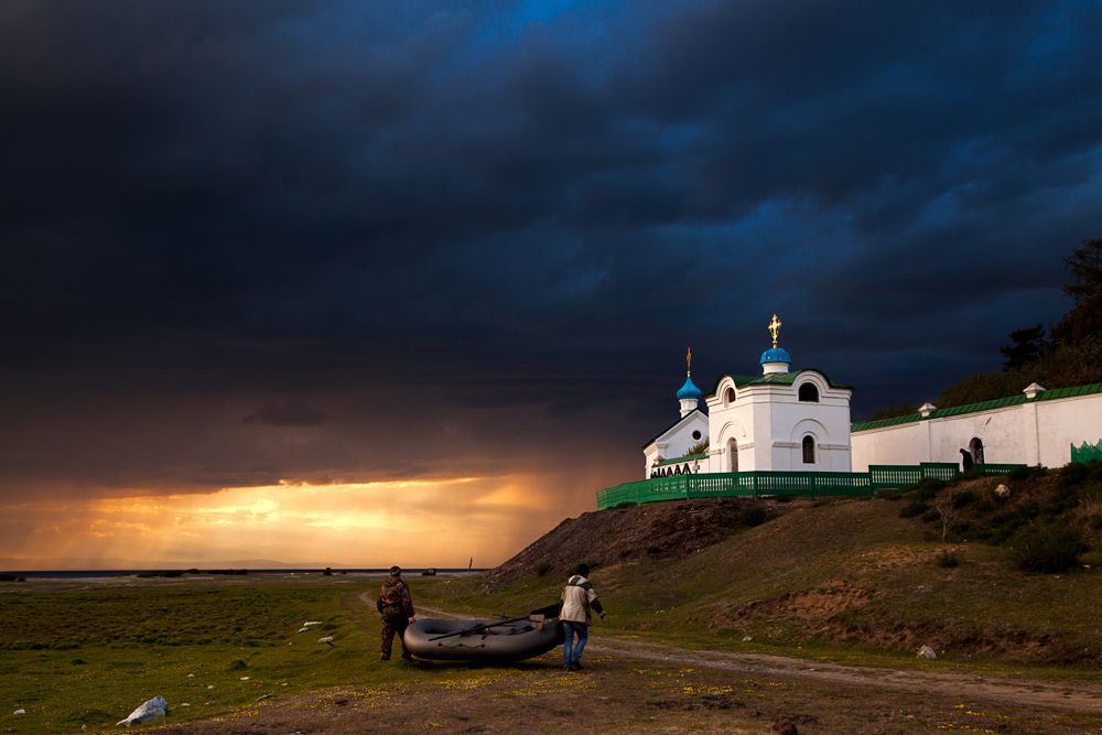 Spaso-Preobrazhensky monastery on the Baikal