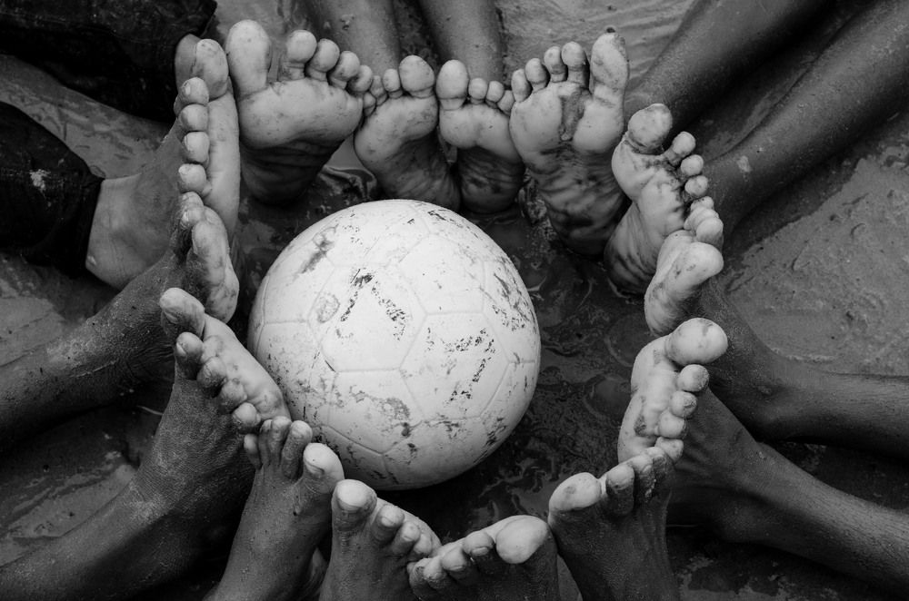 World cup seoson enjoy at children.