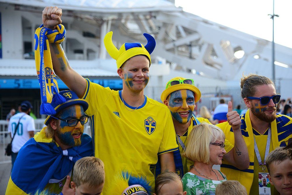 Болельщики Швеции